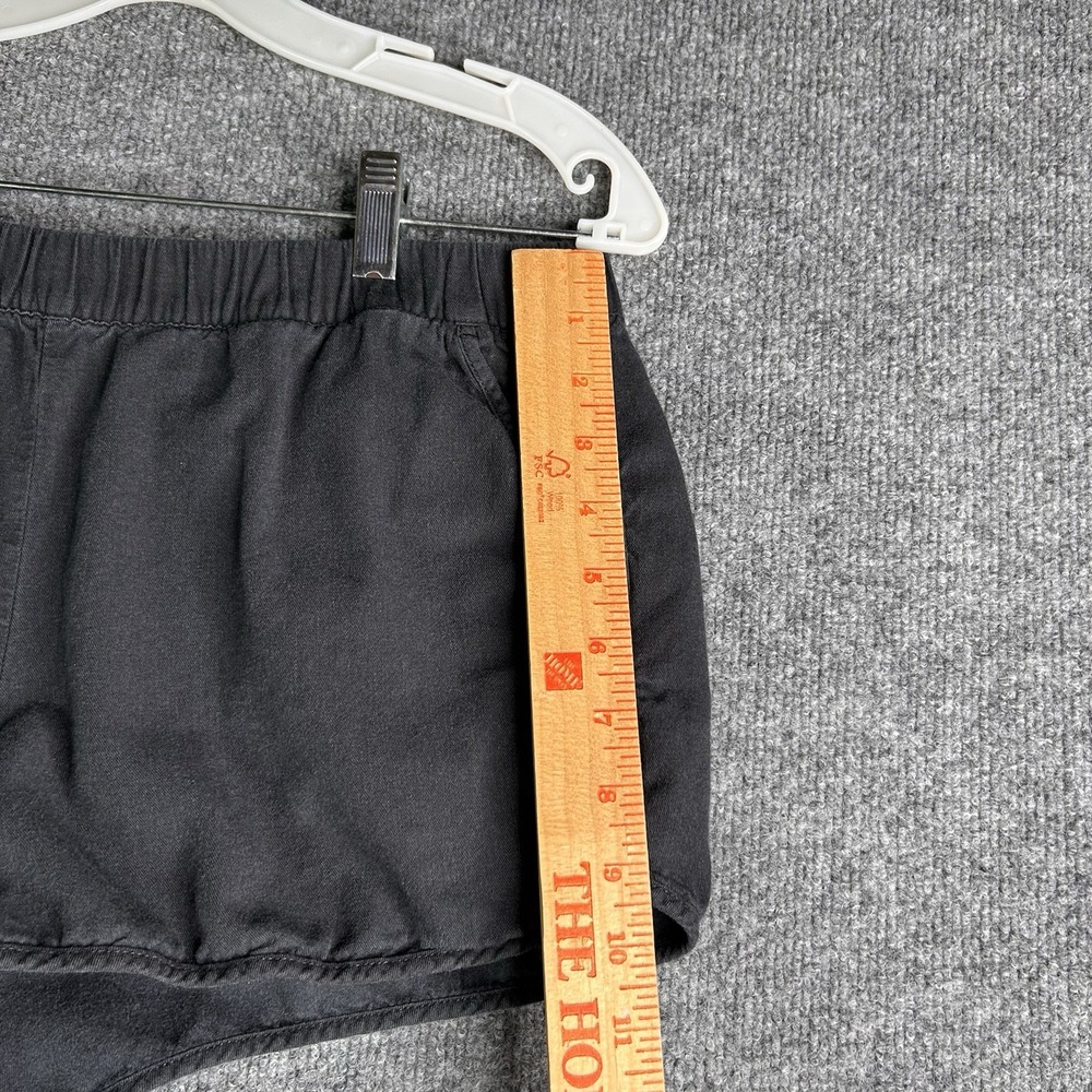 Madewell Pull On Running Shorts Womens Size Medium Washed Black Elastic Waist - Picture 8 of 9
